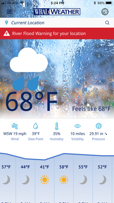 Run android online APK WRAL Weather from MyAndroid or emulate WRAL Weather using MyAndroid