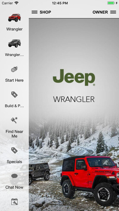 Emulate iPhone app Wrangler - Shop. Buy. Own. using MyAndroid