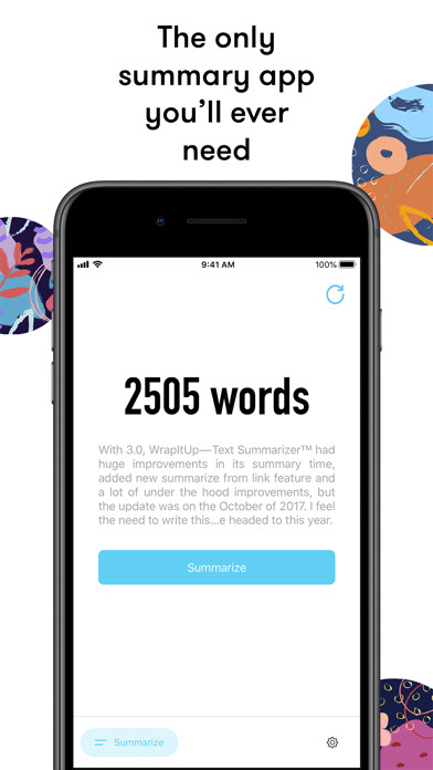 Emulate iPhone app WrapItUp - Text Summarizer ™ using MyAndroid Emulate iPhone app WrapItUp - Text Summarizer ™ using MyAndroid