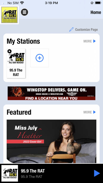 Emulate iPhone app WRAT 95.9 New Jersey using MyAndroid Emulate iPhone app WRAT 95.9 New Jersey using MyAndroid