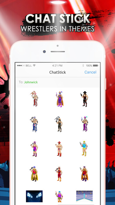 Emulate iPhone app Wrestlers Emoji Stickers Keyboard Themes ChatStick using MyAndroid Emulate iPhone app Wrestlers Emoji Stickers Keyboard Themes ChatStick using MyAndroid