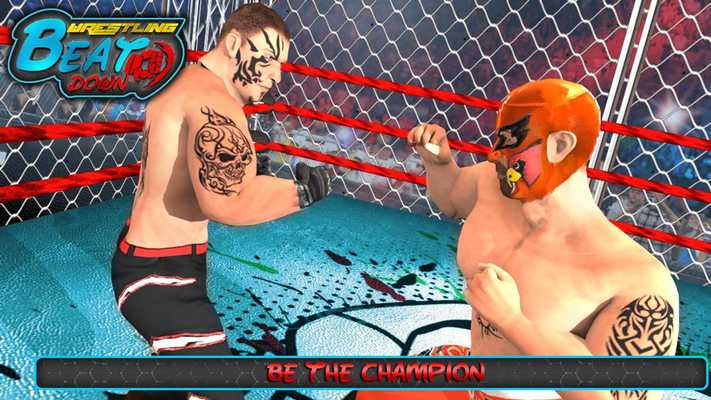 Emulate Android APK WRESTLING BEATDOWN - 2K18 CAGE MATCH REVOLUTION