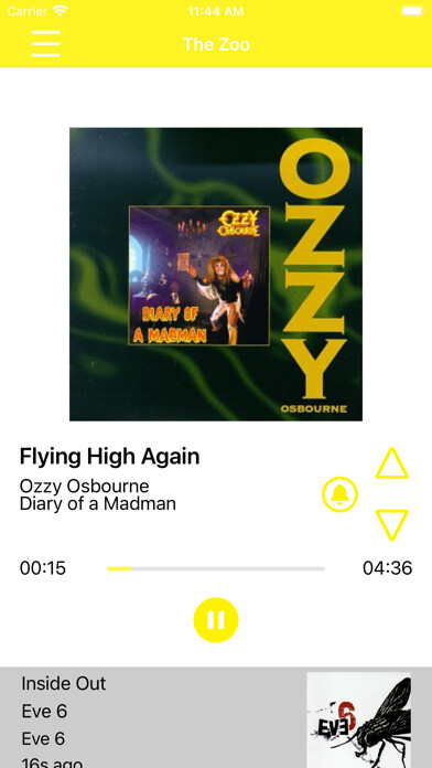 Emulate iPhone app Wright.Media KKZUFM using MyAndroid