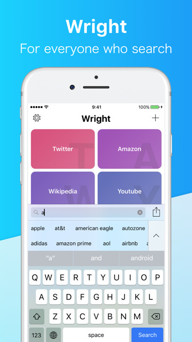 Emulate iPhone app Wright - Search App using MyAndroid