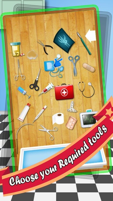 Emulate iPhone app Wrist Doctor Surgery Simulator using MyAndroid