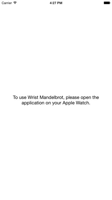 Emulate iPhone app Wrist Mandelbrot using MyAndroid