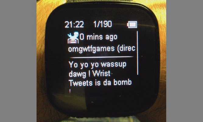 Emulate Android APK Wrist Tweets - LiveView plugin