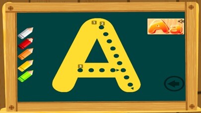 Emulate iPhone app Write Letters and Read ABC, Learn Writing for Kids using MyAndroid