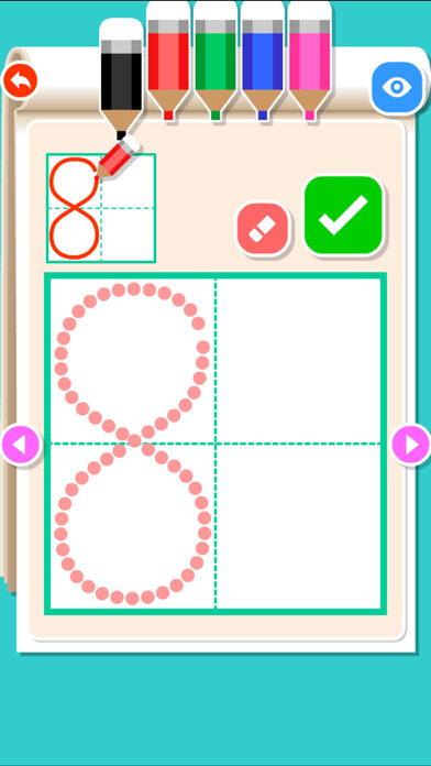 Emulate iPhone app Write Numbers Learn Math using MyAndroid