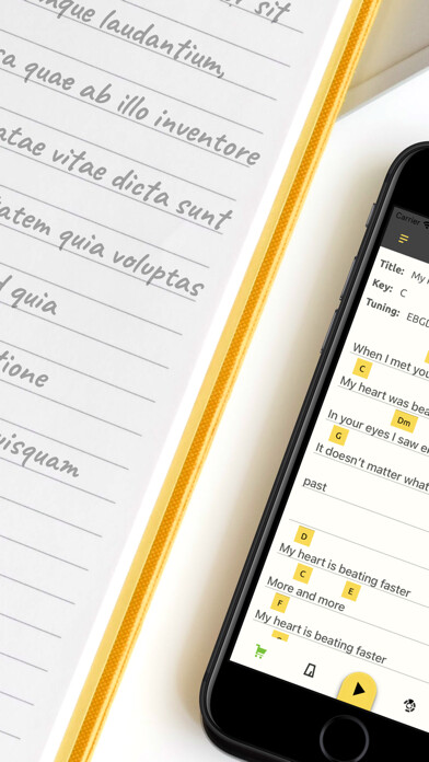 Emulate iPhone app Write Song-Song maker,Composer using MyAndroid