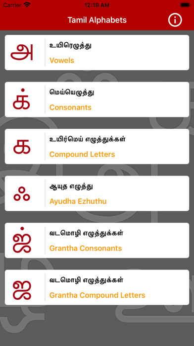 Emulate iPhone app Write Tamil Alphabets using MyAndroid Emulate iPhone app Write Tamil Alphabets using MyAndroid