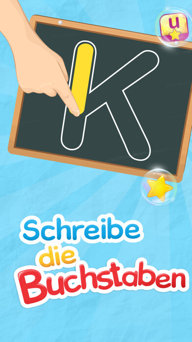 Emulate iPhone app Writing German Letters - ABC using MyAndroid