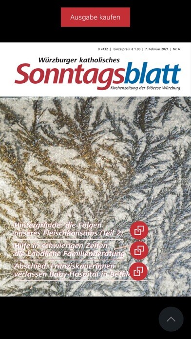 Emulate iPhone app Würzburger kath. Sonntagsblatt using MyAndroid Emulate iPhone app Würzburger kath. Sonntagsblatt using MyAndroid
