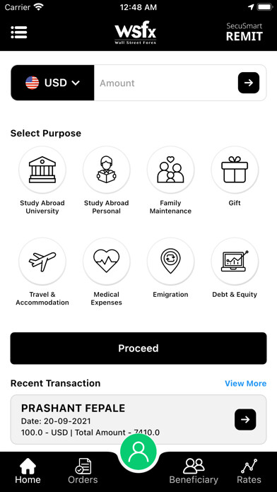 Emulate iPhone app WSFx SecuSmart REMIT using MyAndroid Emulate iPhone app WSFx SecuSmart REMIT using MyAndroid