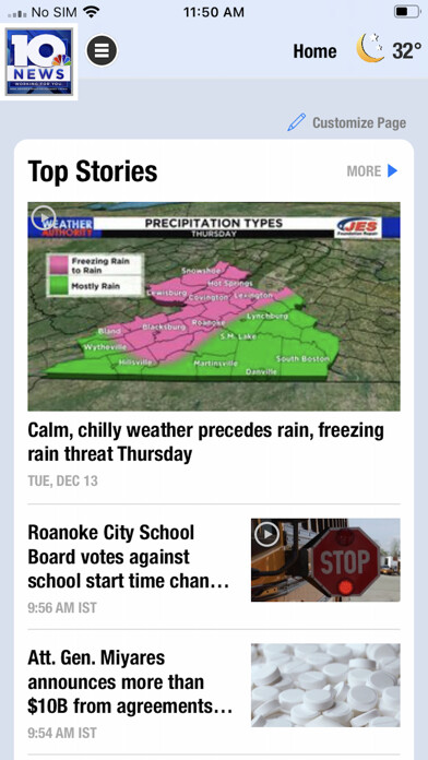 Emulate iPhone app WSLS 10 News - Roanoke using MyAndroid Emulate iPhone app WSLS 10 News - Roanoke using MyAndroid