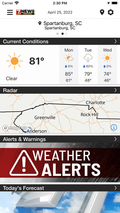 Run android online APK WSPA Weather from MyAndroid or emulate WSPA Weather using MyAndroid