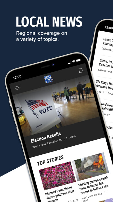 Emulate iPhone app WTEN News10 ABC using MyAndroid