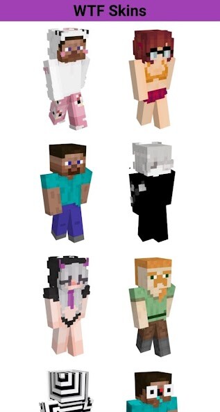 Run android online APK WTF Skins For Minecraft from MyAndroid or emulate WTF Skins For Minecraft using MyAndroid