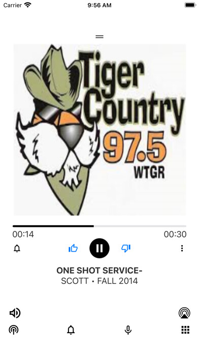 Emulate iPhone app WTGR Radio using MyAndroid