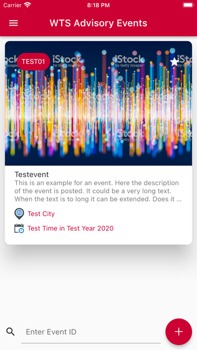 Emulate iPhone app WTS Advisory Events using MyAndroid Emulate iPhone app WTS Advisory Events using MyAndroid
