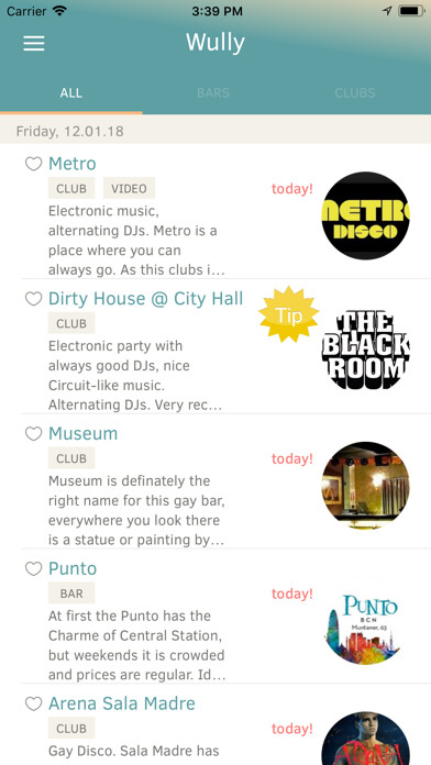 Emulate iPhone app Wully - Barcelona Gay Guide using MyAndroid