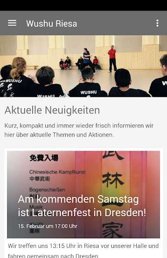 Run android online APK Wushu Riesa e.V. from MyAndroid or emulate Wushu Riesa e.V. using MyAndroid