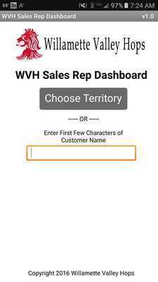 Emulate Android APK WVH Sales