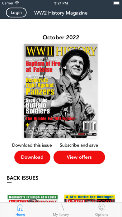 Emulate iPhone app WWII History Magazine using MyAndroid Emulate iPhone app WWII History Magazine using MyAndroid