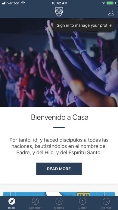 Emulate iPhone app WWJD Church using MyAndroid