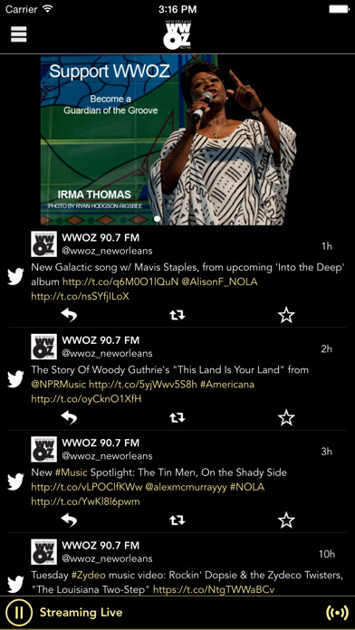 Emulate iPhone app WWOZ 90.7FM New Orleans using MyAndroid Emulate iPhone app WWOZ 90.7FM New Orleans using MyAndroid