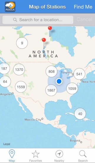 Emulate iPhone app Wx Almanac using MyAndroid Emulate iPhone app Wx Almanac using MyAndroid