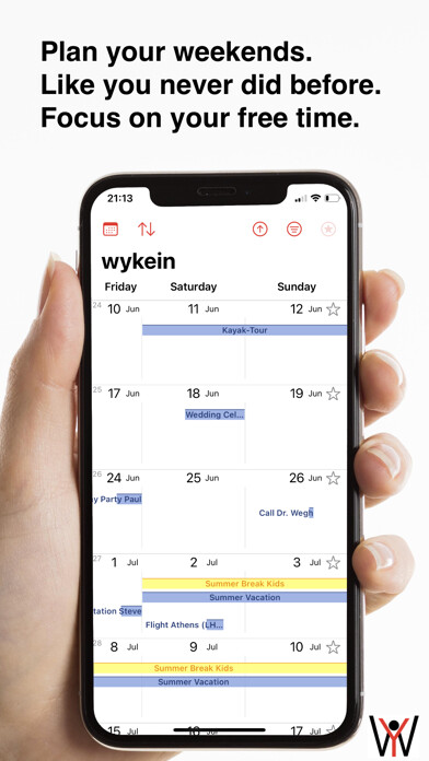 Emulate iPhone app wykein - your weekend calendar using MyAndroid Emulate iPhone app wykein - your weekend calendar using MyAndroid
