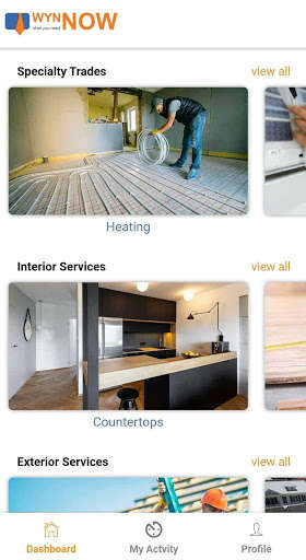 Run android online APK WYNNOW - A Social Network For Home Services from MyAndroid or emulate WYNNOW - A Social Network For Home Services using MyAndroid
