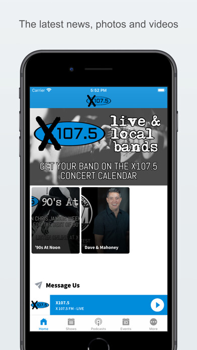 Emulate iPhone app X107.5 Real Alternative using MyAndroid Emulate iPhone app X107.5 Real Alternative using MyAndroid