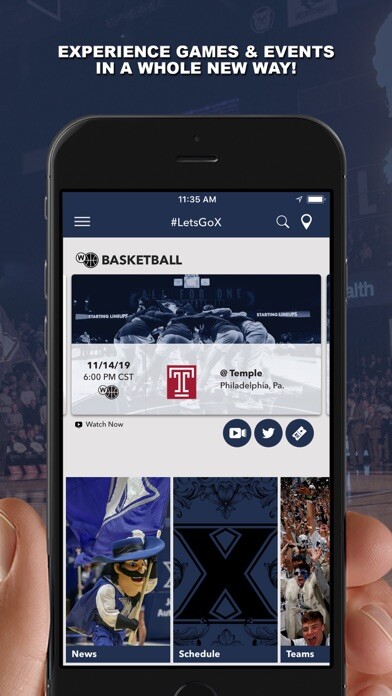 Emulate iPhone app Xavier Musketeers Gameday using MyAndroid Emulate iPhone app Xavier Musketeers Gameday using MyAndroid