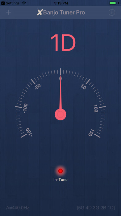 Emulate iPhone app X Banjo Tuner Pro using MyAndroid