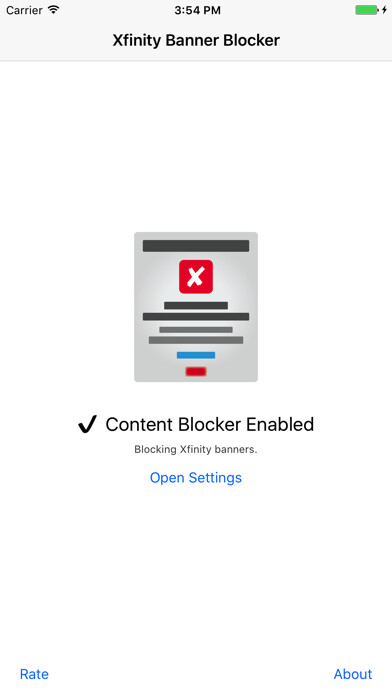 Emulate iPhone app X Banner Blocker using MyAndroid