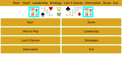 Emulate iPhone app Xbar10n - Card Game : New 2020 using MyAndroid