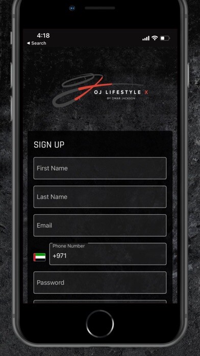 Emulate iPhone app X by OJ Lifestyle using MyAndroid
