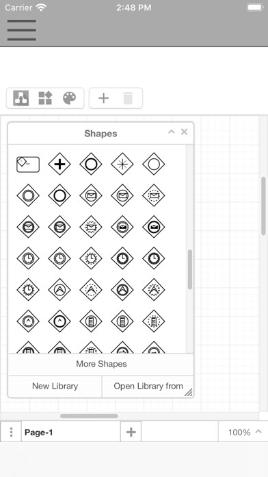 Emulate iPhone app XDiagram Create flowcharts using MyAndroid Emulate iPhone app XDiagram Create flowcharts using MyAndroid