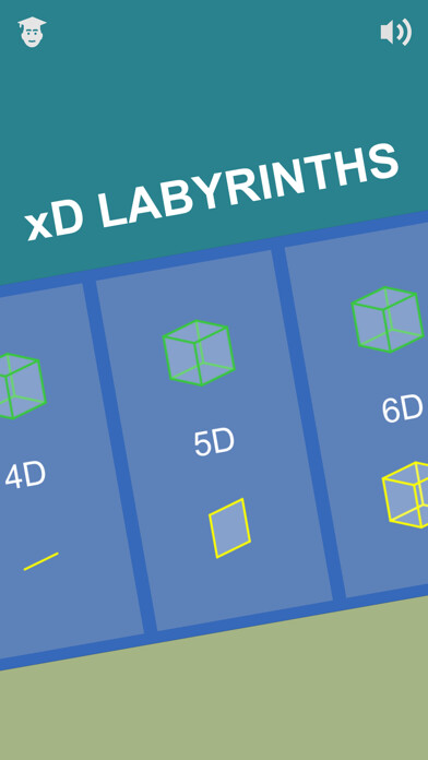Emulate iPhone app xD Labyrinths : 3D-6D Mazes using MyAndroid