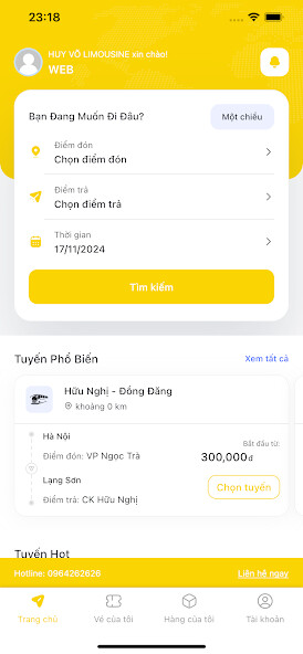 Run android online APK Xe Hà Nội - Lạng Sơn from MyAndroid or emulate Xe Hà Nội - Lạng Sơn using MyAndroid