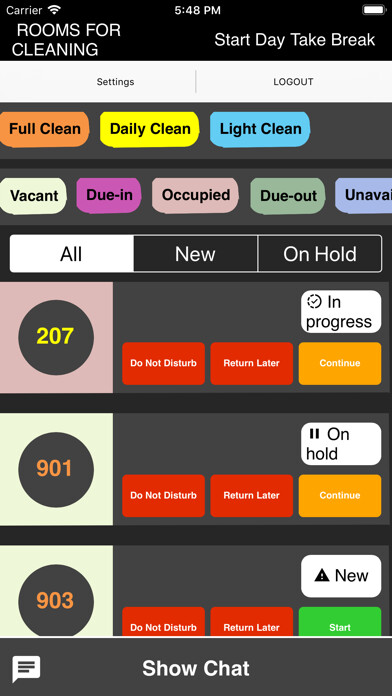 Emulate iPhone app Xenia Suite Housekeeping using MyAndroid