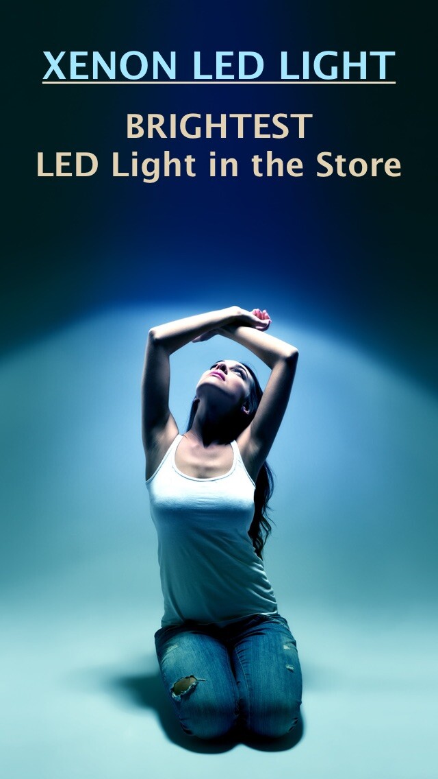 Emulate iPhone app XENON LED Light - Regulate Brightness, Quick-Start, SOS-Function, Strobe-Light, Black-Screen & Lock-Screen using MyAndroid