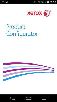 Emulate Android APK Xerox Product Configurator