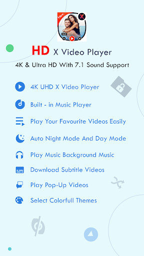 Run android online APK X HD Player - All Formate Player from MyAndroid or emulate X HD Player - All Formate Player using MyAndroid