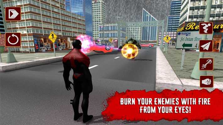 Emulate Android APK X-Hero: Laser man 3D Emulate Android APK X-Hero: Laser man 3D