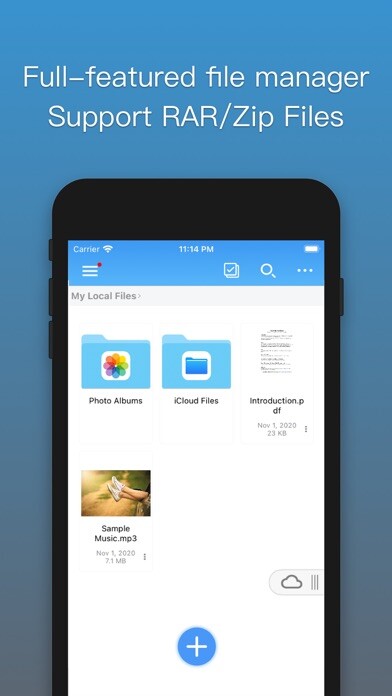 Emulate iPhone app xHub -unzip file, video player using MyAndroid