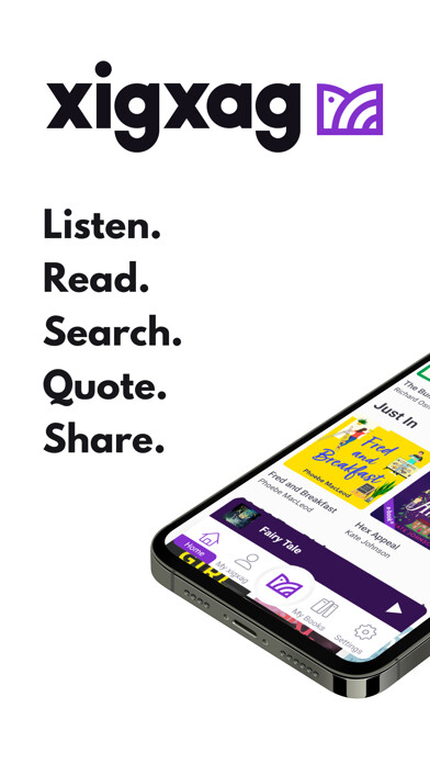 Emulate iPhone app xigxag: Audiobooks, but Better using MyAndroid