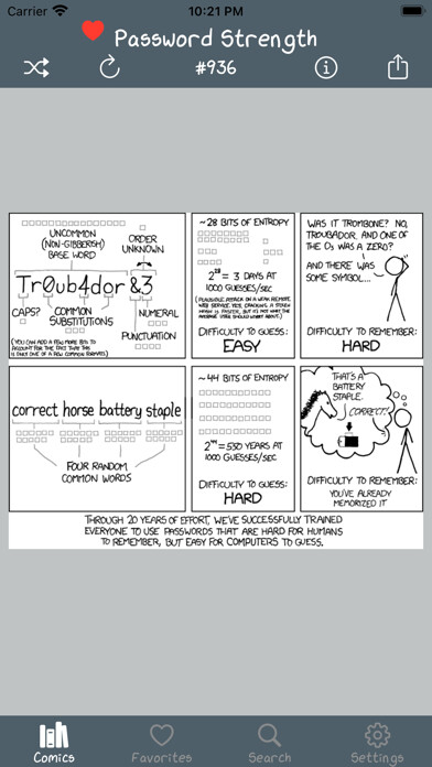 Emulate iPhone app XKCD Browser using MyAndroid